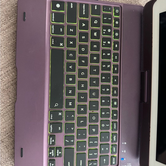 iPad 9.7 Inch Purple Tablet Keyboard Case